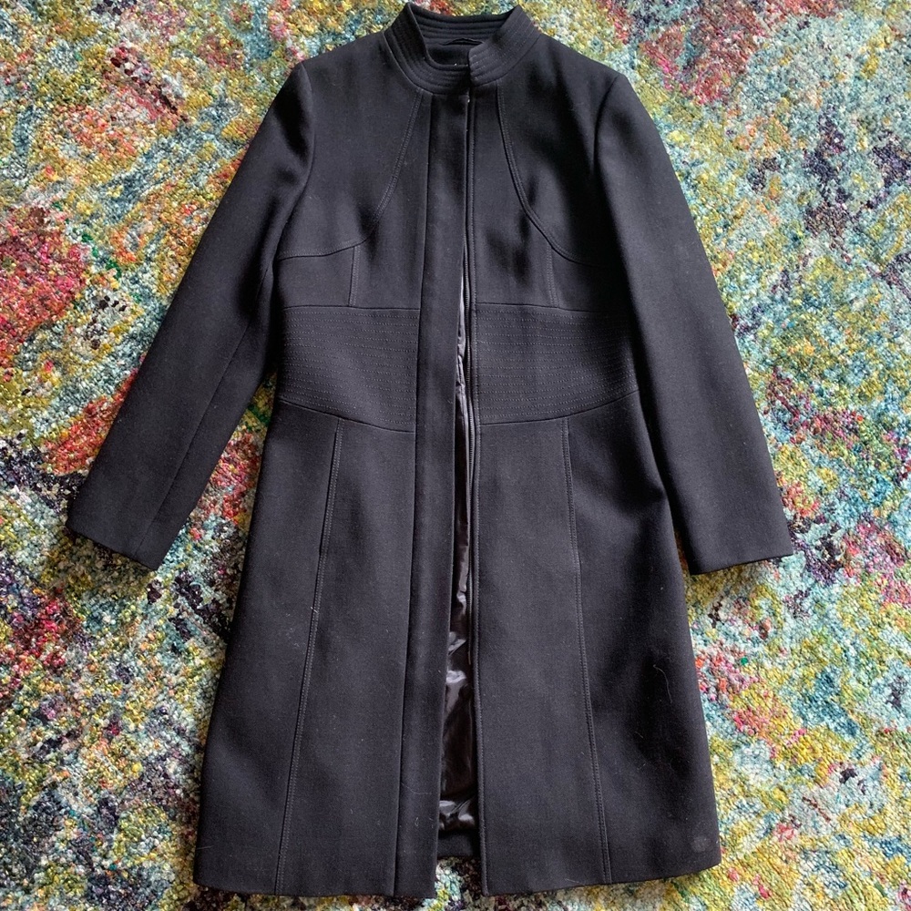 Kenneth Cole New York Black Wool Coat
